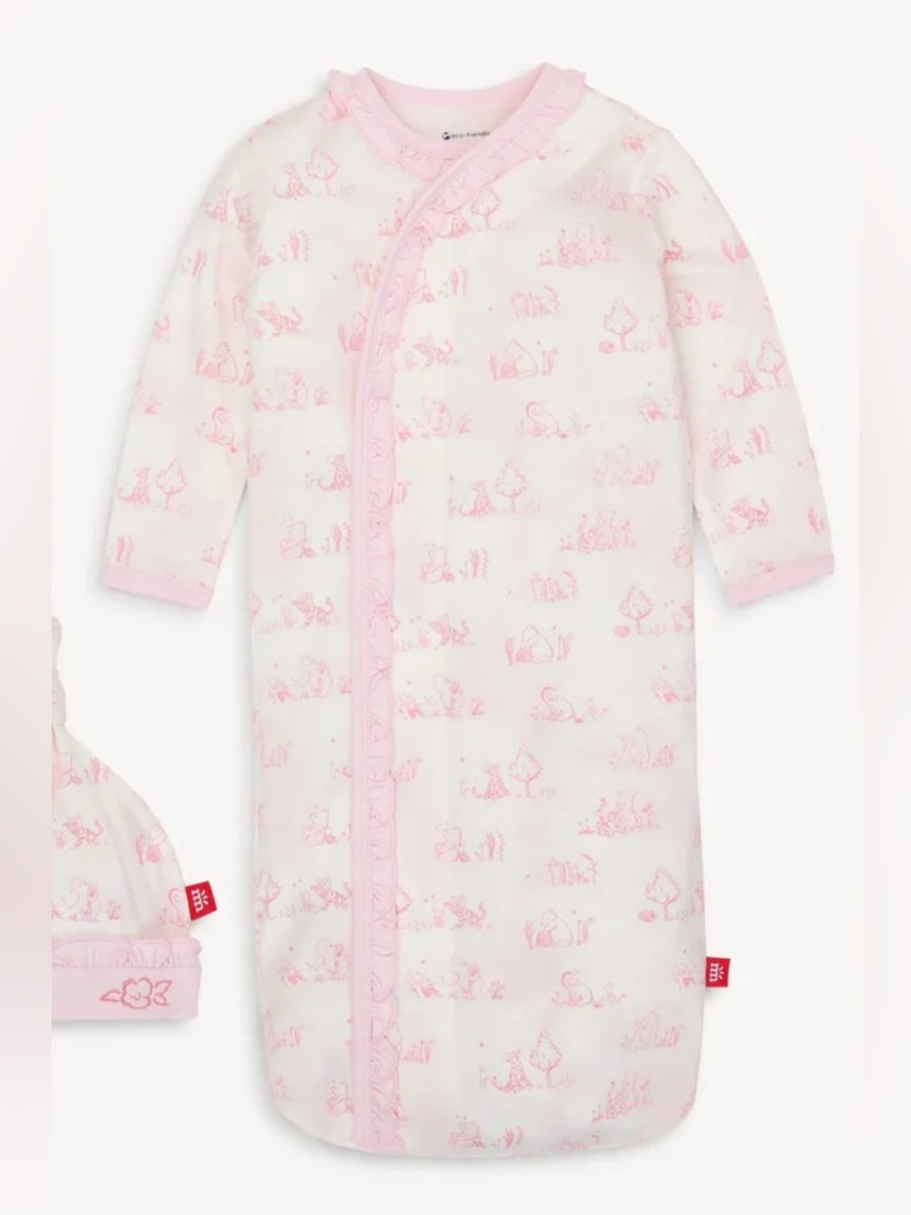 Magnetic Me “Sweeter Than Honey” Gown Sleeper | Size NB–3M | Like New